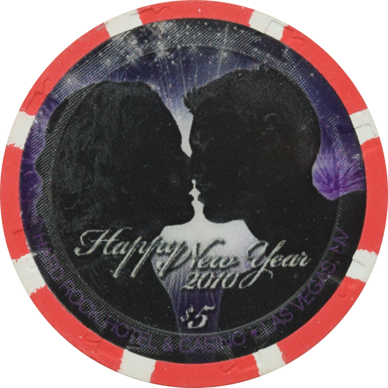 Hard Rock Casino Las Vegas Nevada $5 Happy New Year Chip 2010