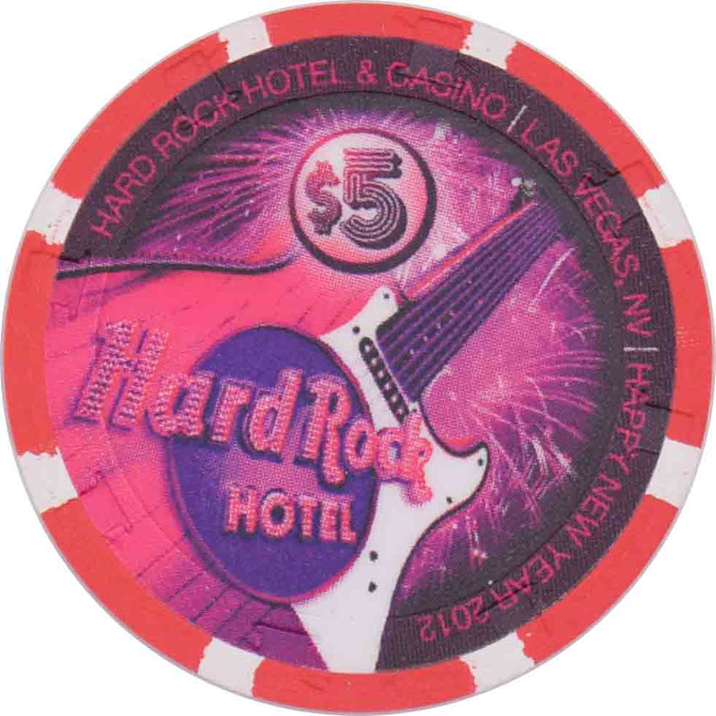 Hard Rock Casino Las Vegas Nevada $5 Year of the Dragon Chip 2012