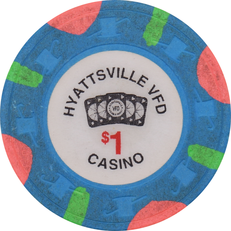 Hyattsville Volunteer Fire Department Hyattsville Maryland $1 Chip