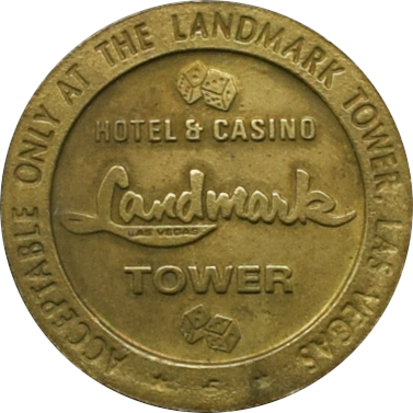 Landmark Hotel & Casino Las Vegas 50 Cent Gaming Token 1967