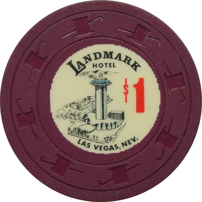 Landmark Casino Las Vegas Nevada $1 Chip 1967