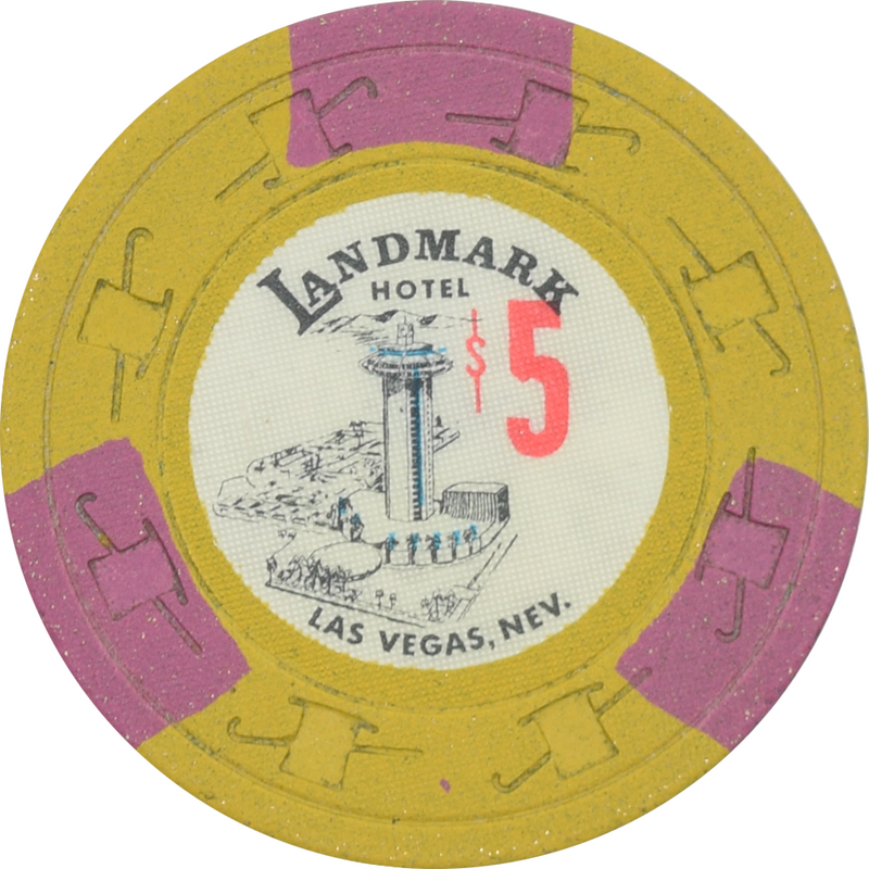 Landmark Casino Las Vegas Nevada $5 Chip 1969