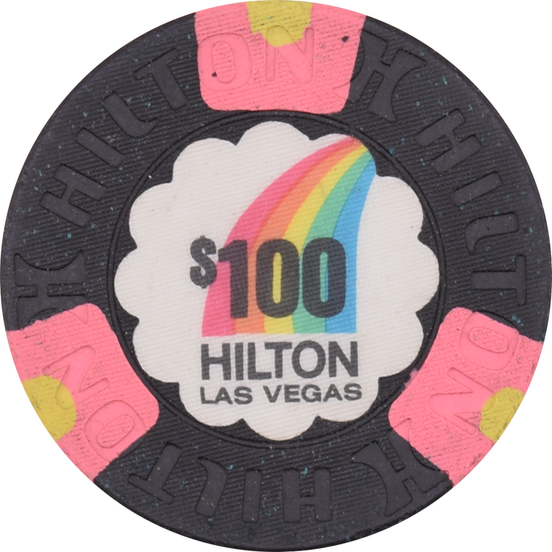 Las Vegas Hilton Casino Las Vegas Nevada $100 Chip 1992