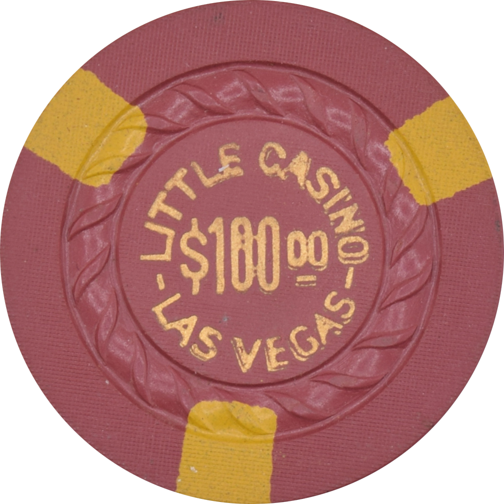 Little Casino Las Vegas Nevada $100 Chip 1950s