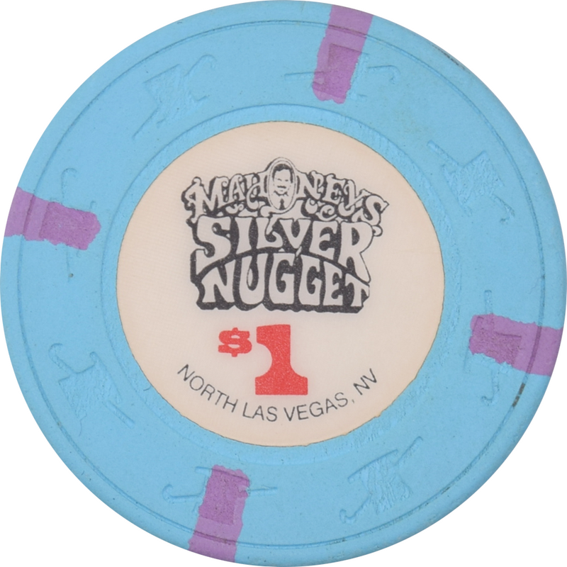Mahoney's Silver Nugget Casino N. Las Vegas Nevada $1 Chip 1989