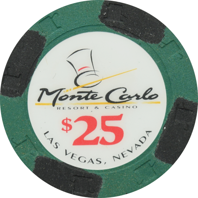 Monte Carlo Casino Las Vegas Nevada $25 Chip 1996
