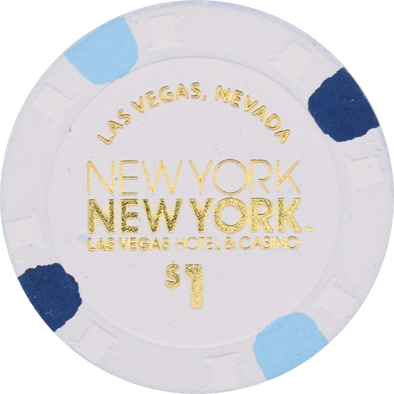 New York New York Casino Las Vegas Nevada $1 Hot Stamp Chip 2023