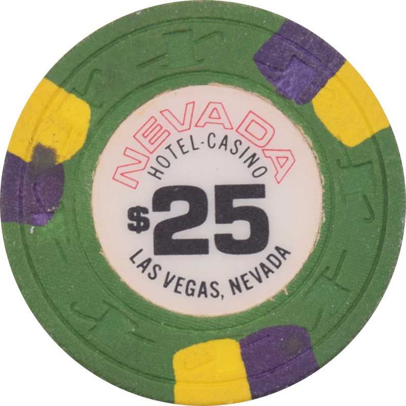 Nevada Hotel Casino Las Vegas Nevada $25 Chip 1980s