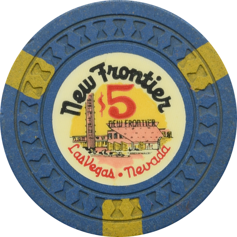 New Frontier Casino Las Vegas Nevada $5 Chip 1956