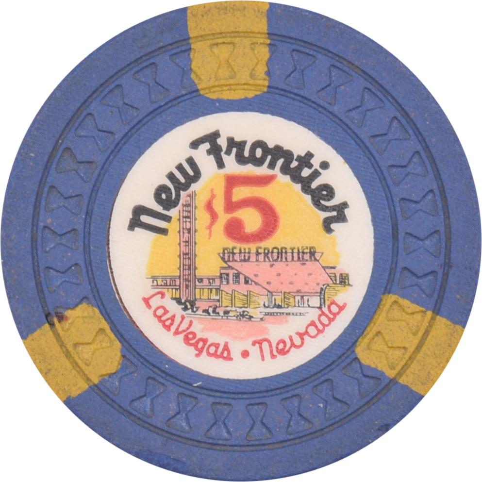 New Frontier Casino Las Vegas Nevada $5 Chip 1956