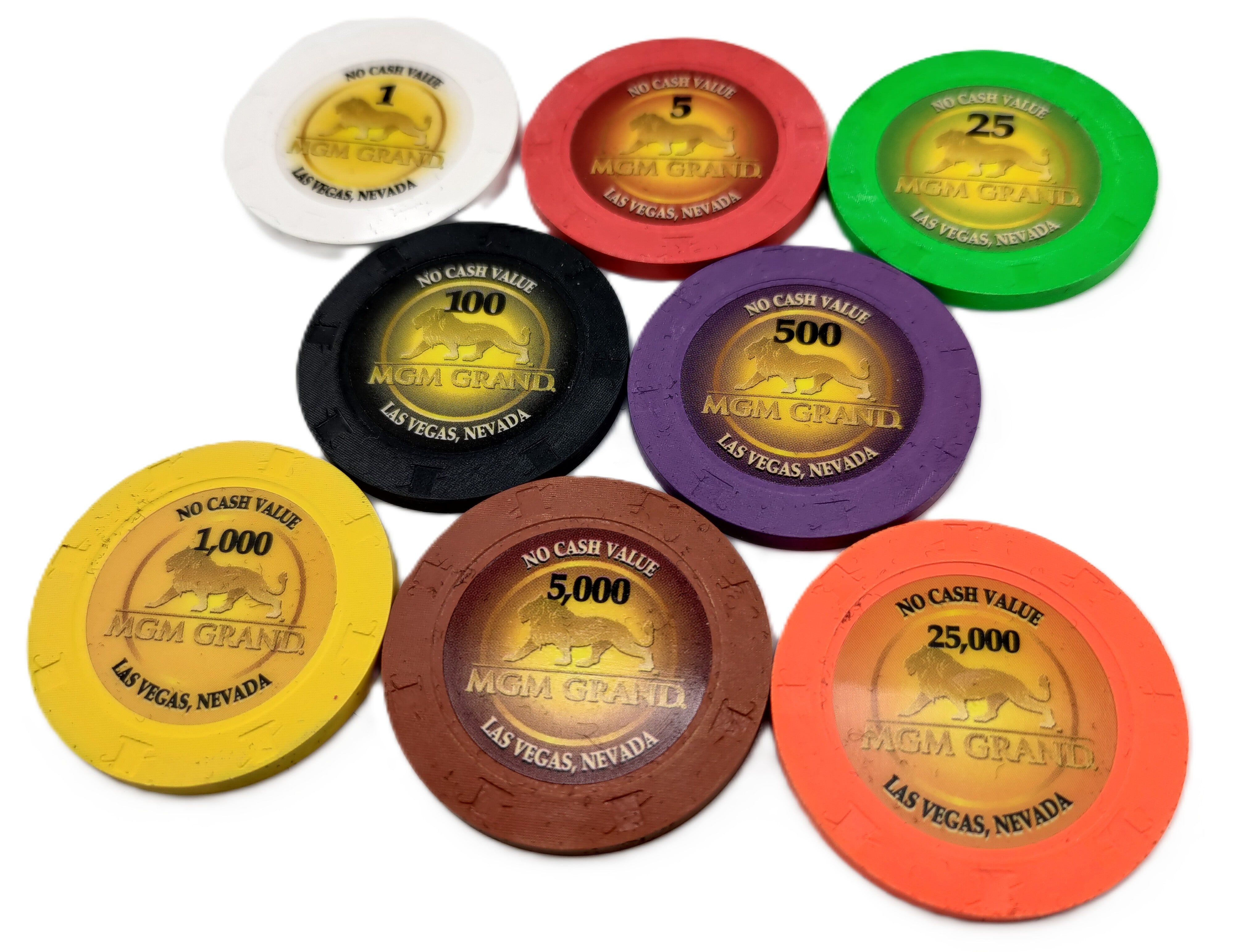 MGM Grand Las Vegas NCV Poker Tournament Chip Set 2009