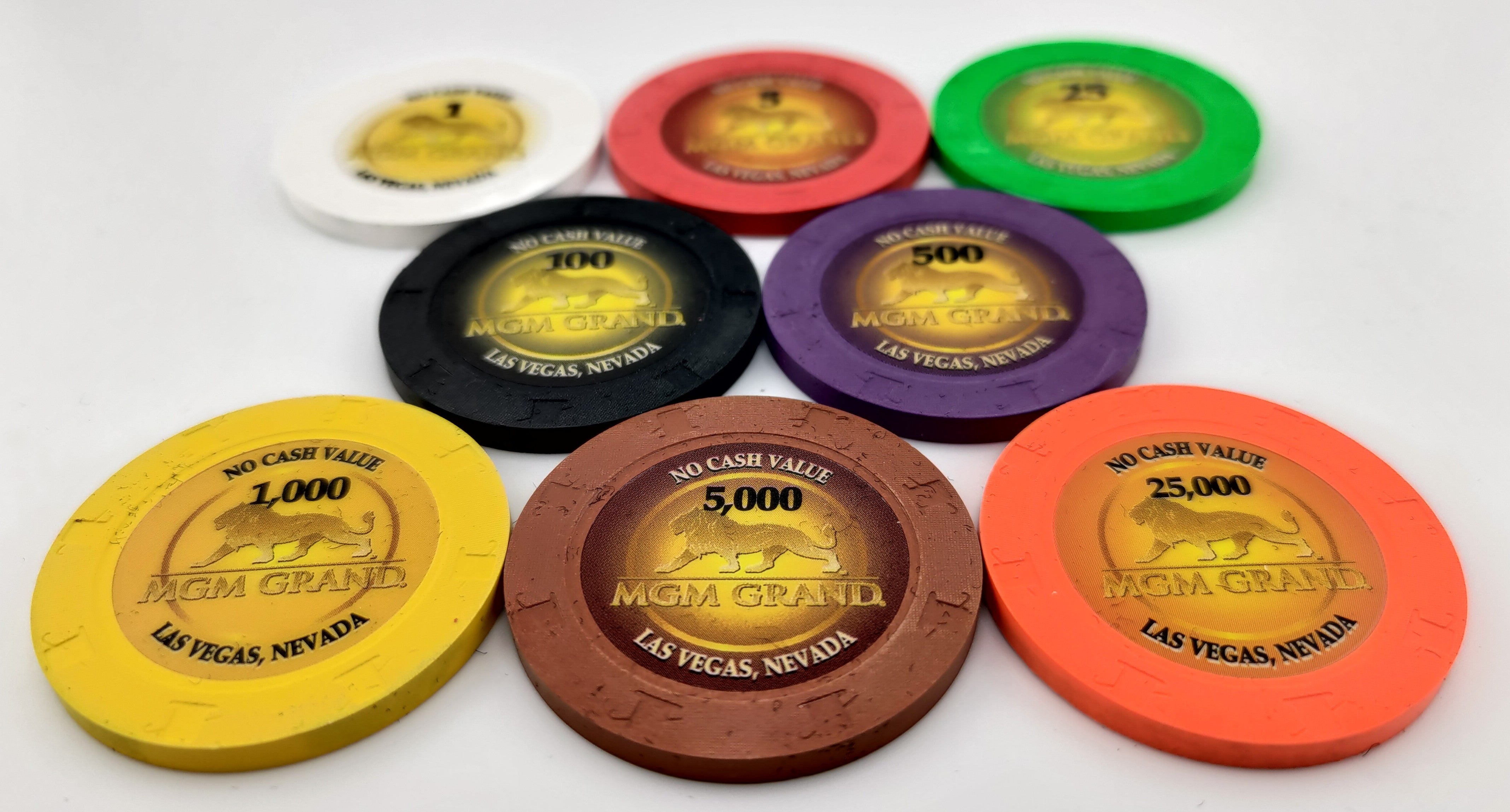 MGM Grand Las Vegas NCV Poker Tournament Chip Set 2009