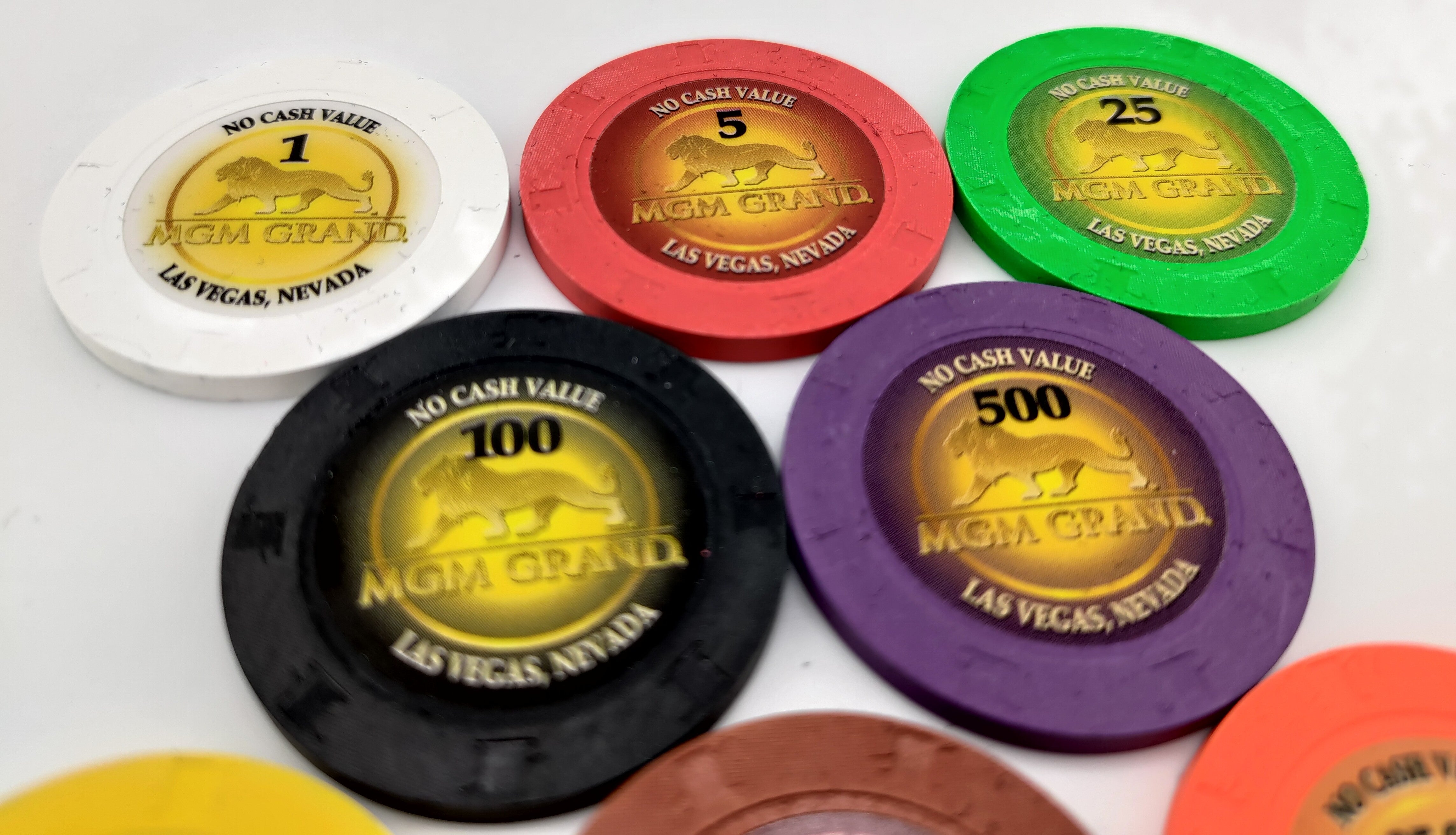MGM Grand Las Vegas NCV Poker Tournament Chip Set 2009
