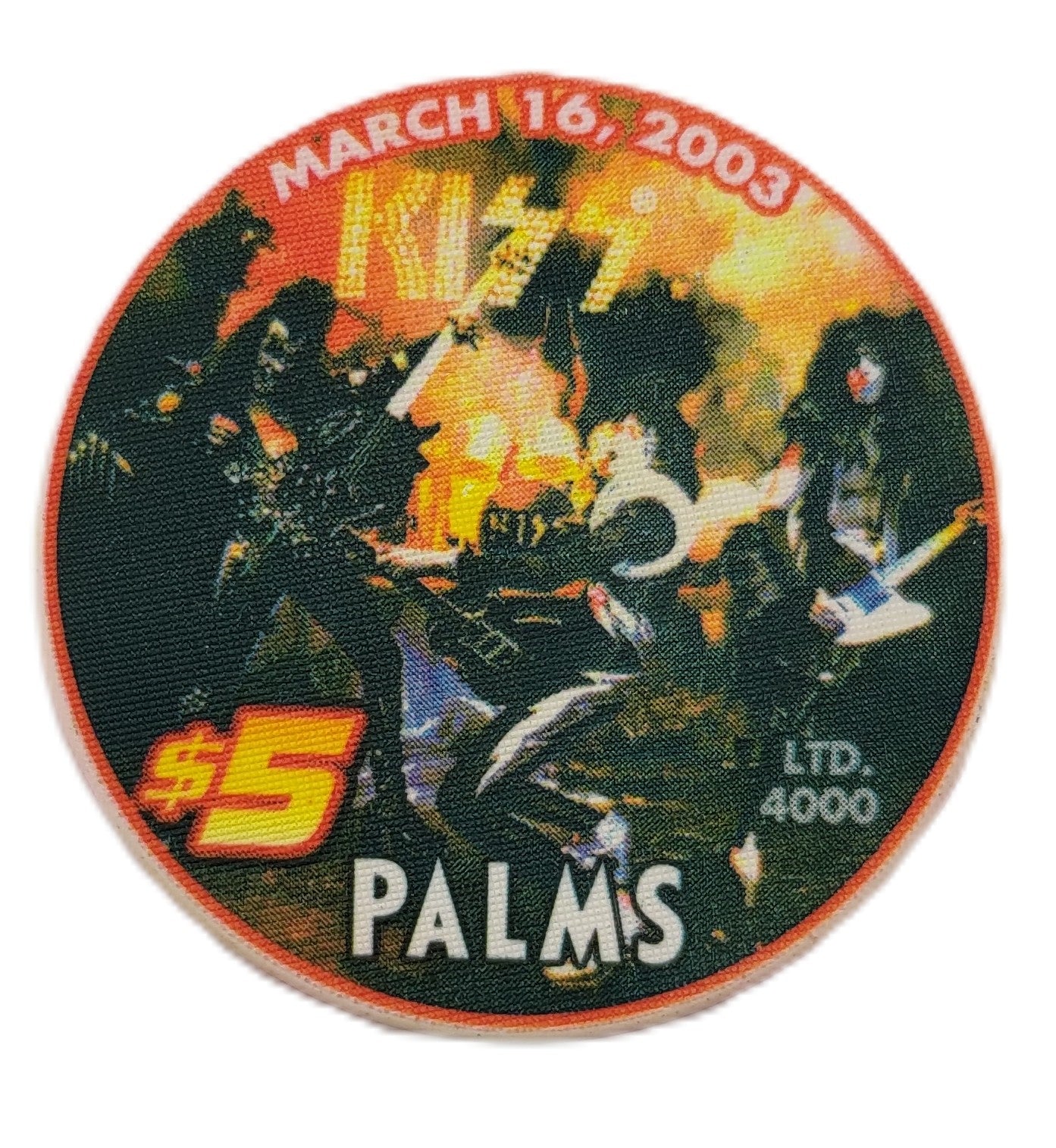 Palms Casino Las Vegas $5 KISS Guitars Chip 2003