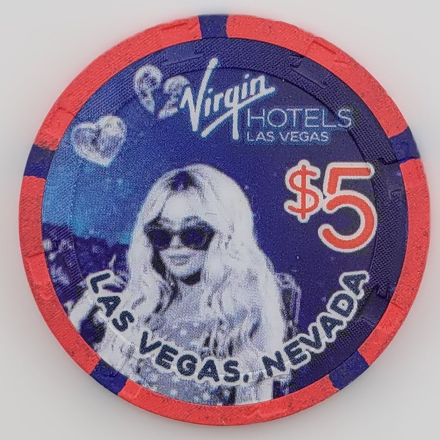 Virgin Hotels Casino Las Vegas $5 Chip 2025 Girl