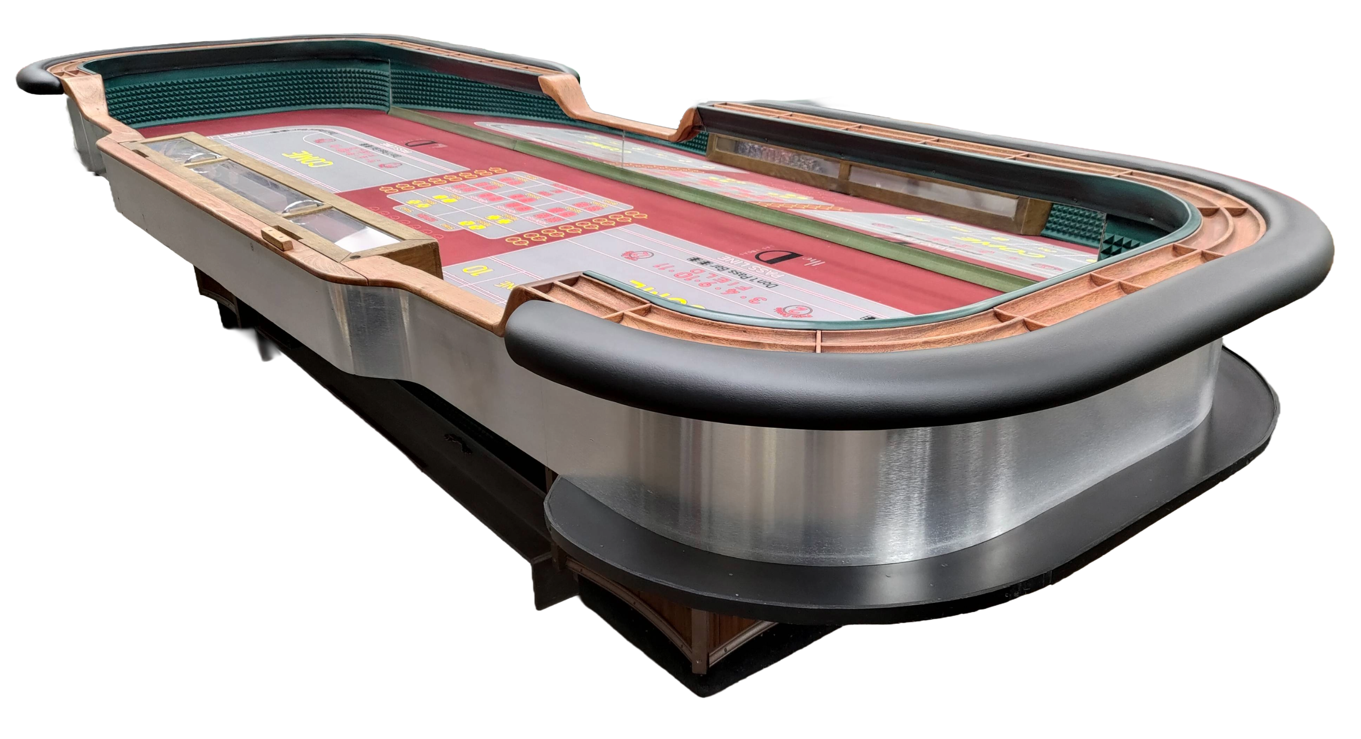 Refurbished Nevada Palace Casino Las Vegas 14ft Craps Table