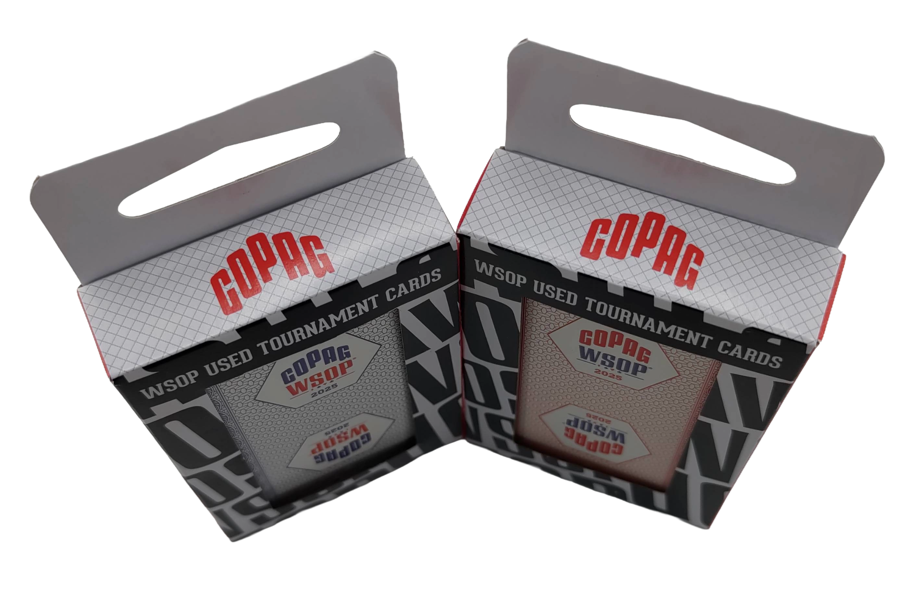Copag 2025 WSOP Played 100% Plastic Playing Cards Bridge Narrow 2-deck Set