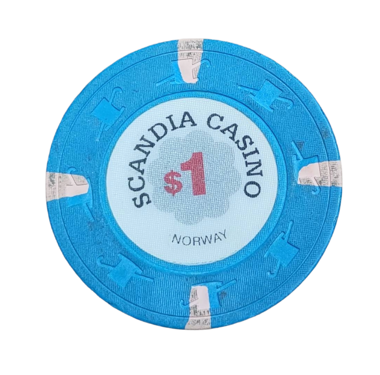 Scandia Casino $1 Chip Paulson Fantasy Used