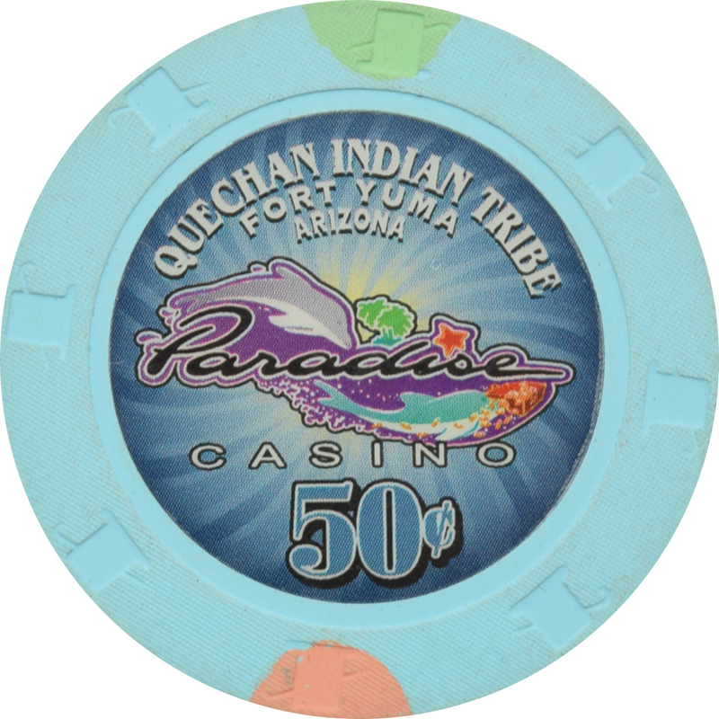 Paradise Casino Yuma Arizona 50 Cent Lt Blue Chip