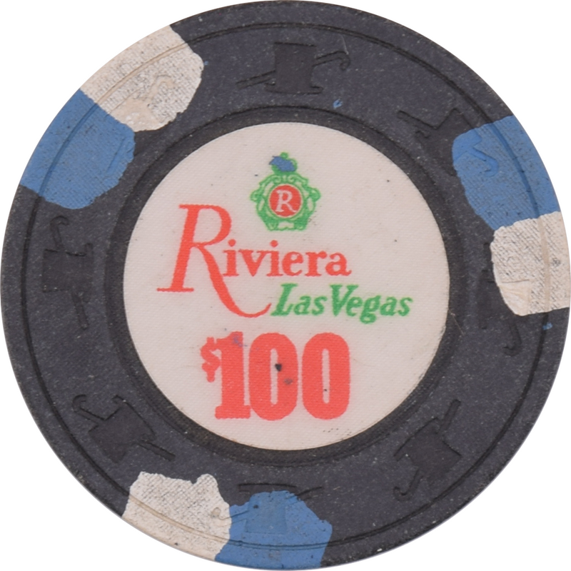 Riviera Casino Las Vegas Nevada $100 Chip 1985