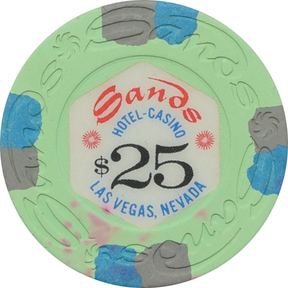 Sands Casino Las Vegas Nevada $25 Chip 1970s