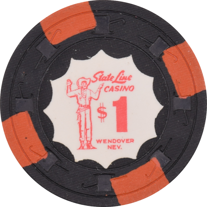 State Line Casino Wendover Nevada $1 Chip 1962