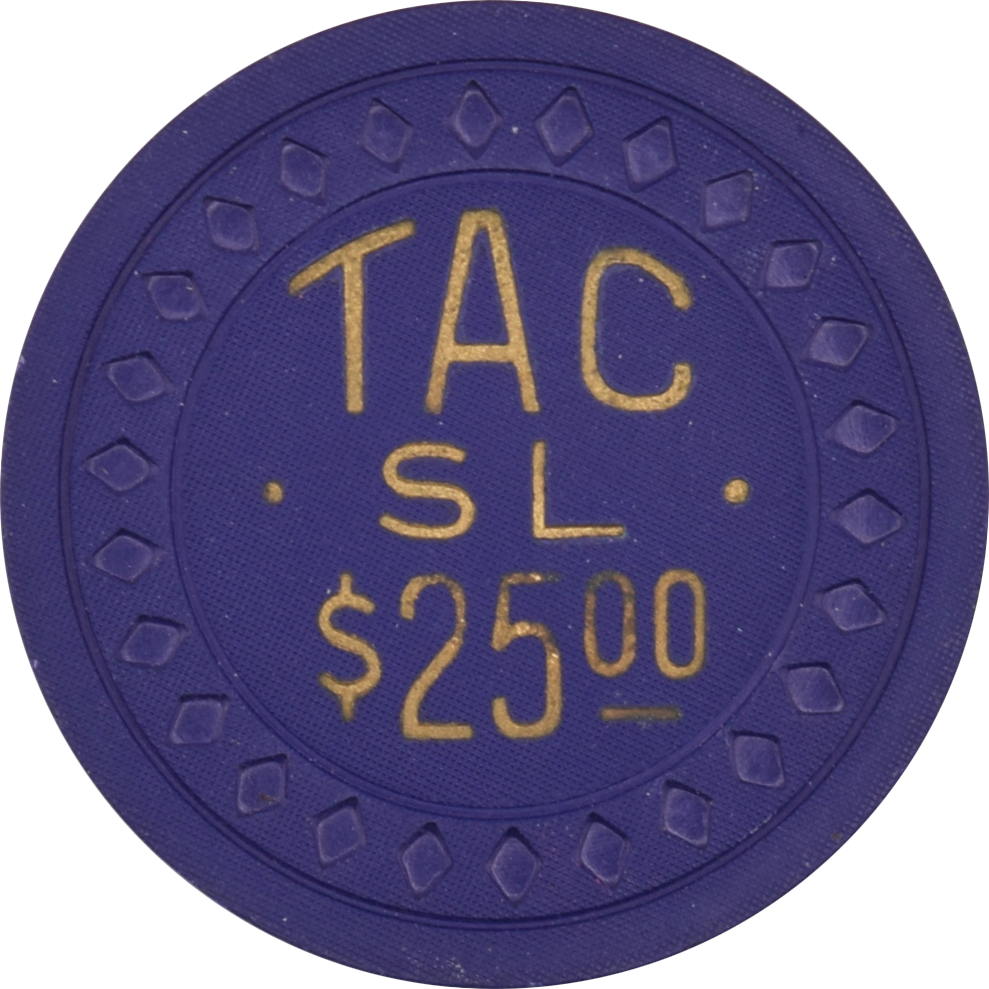 Studio Lounge Illegal Casino Galveston Texas $25 Diamond Mold Chip