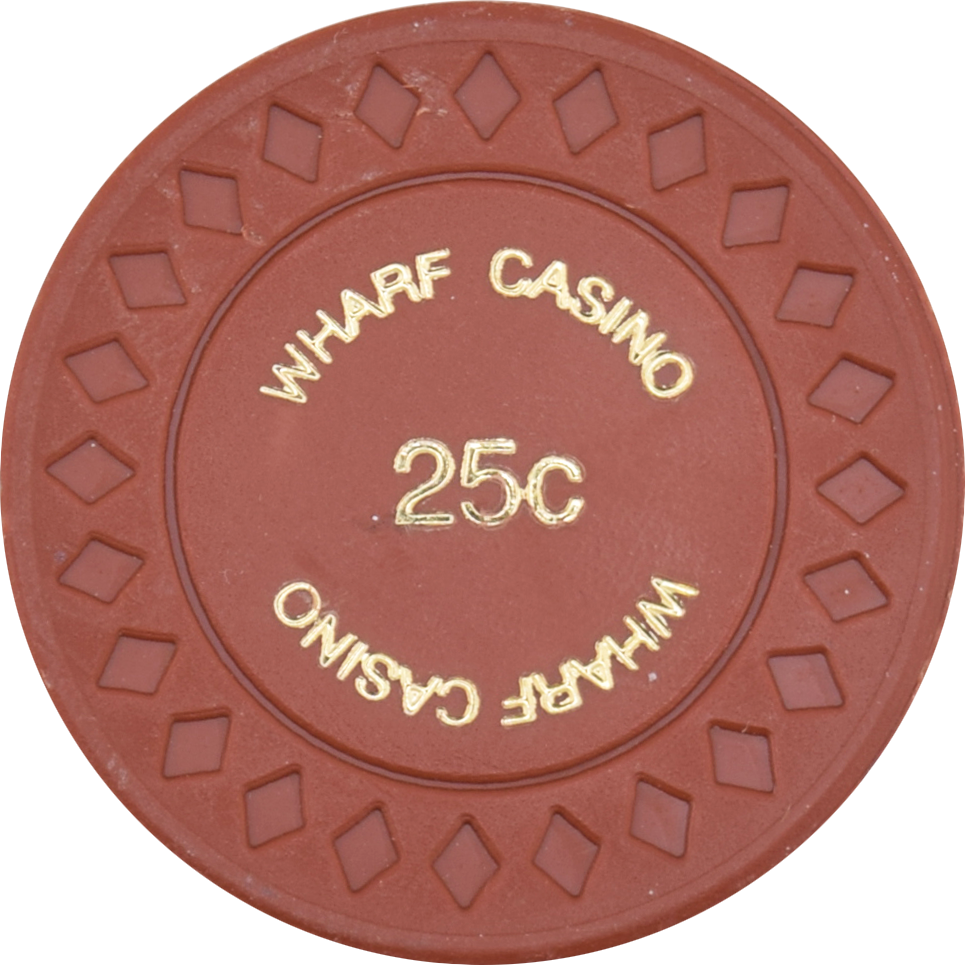 Wharf Casino Queenstown New Zealand 25 Cent Chip