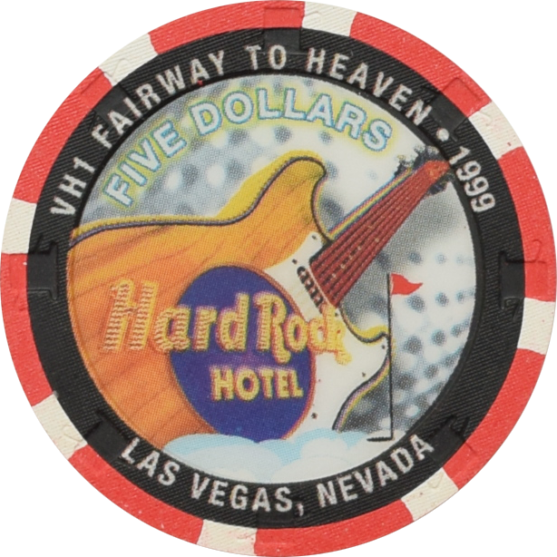 Hard Rock Casino Las Vegas Nevada $5 Fairway to Heaven Chip 1999