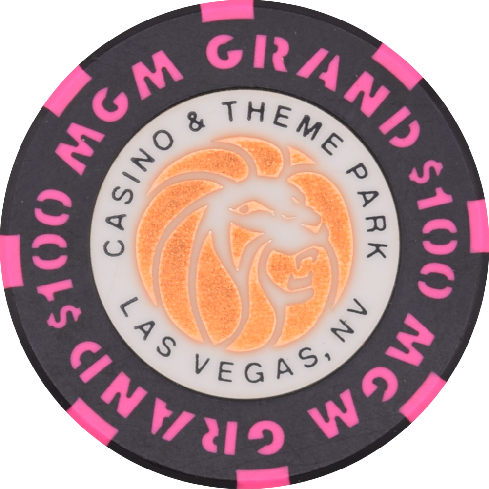 MGM Grand Casino Las Vegas Nevada $100 Chip 1999