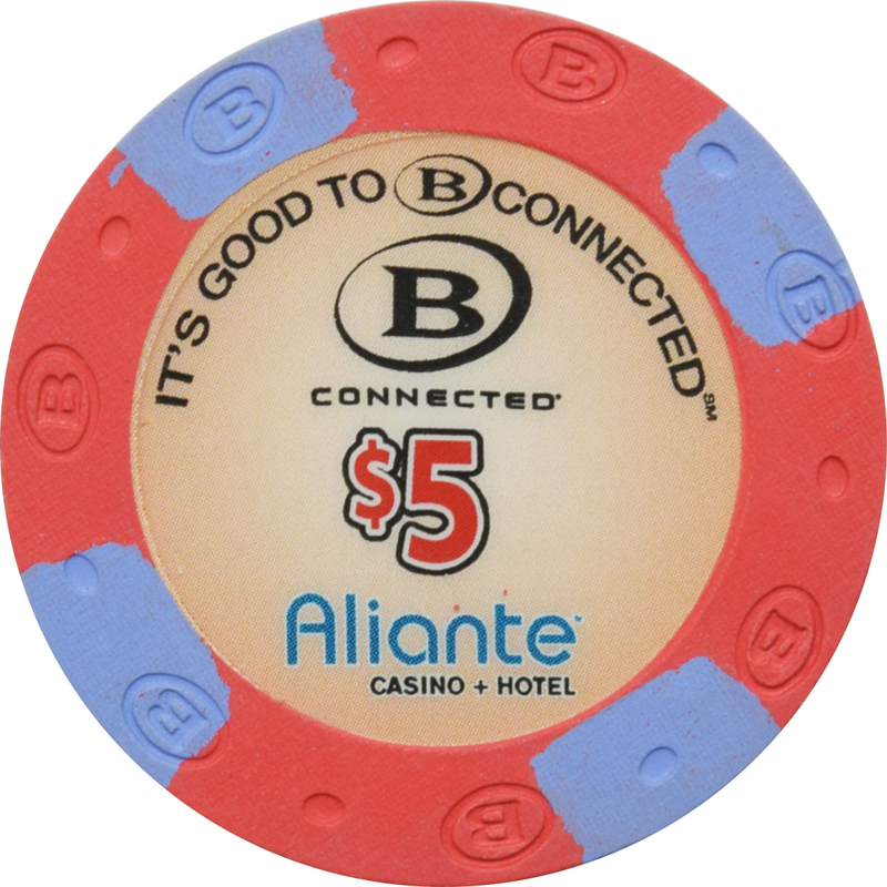 Aliante Casino + Hotel N. Las Vegas Nevada $5 Chip 2016