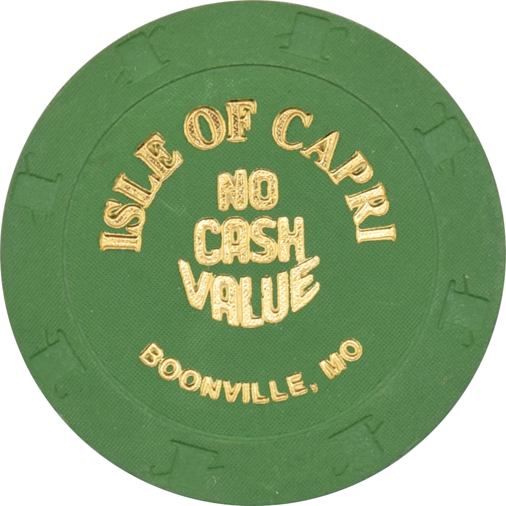 Isle of Capri Casino Boonville Missouri Green NCV Chip