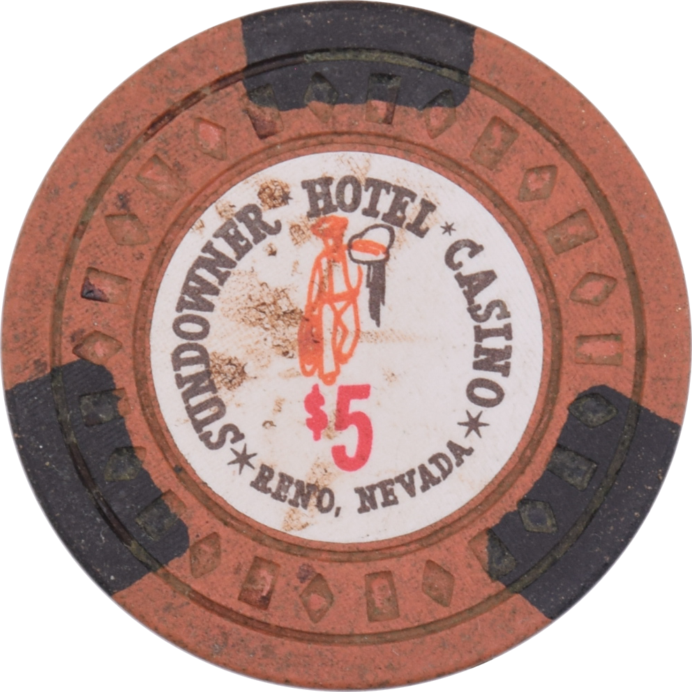 Sundowner Casino Reno Nevada $5 Chip 1975