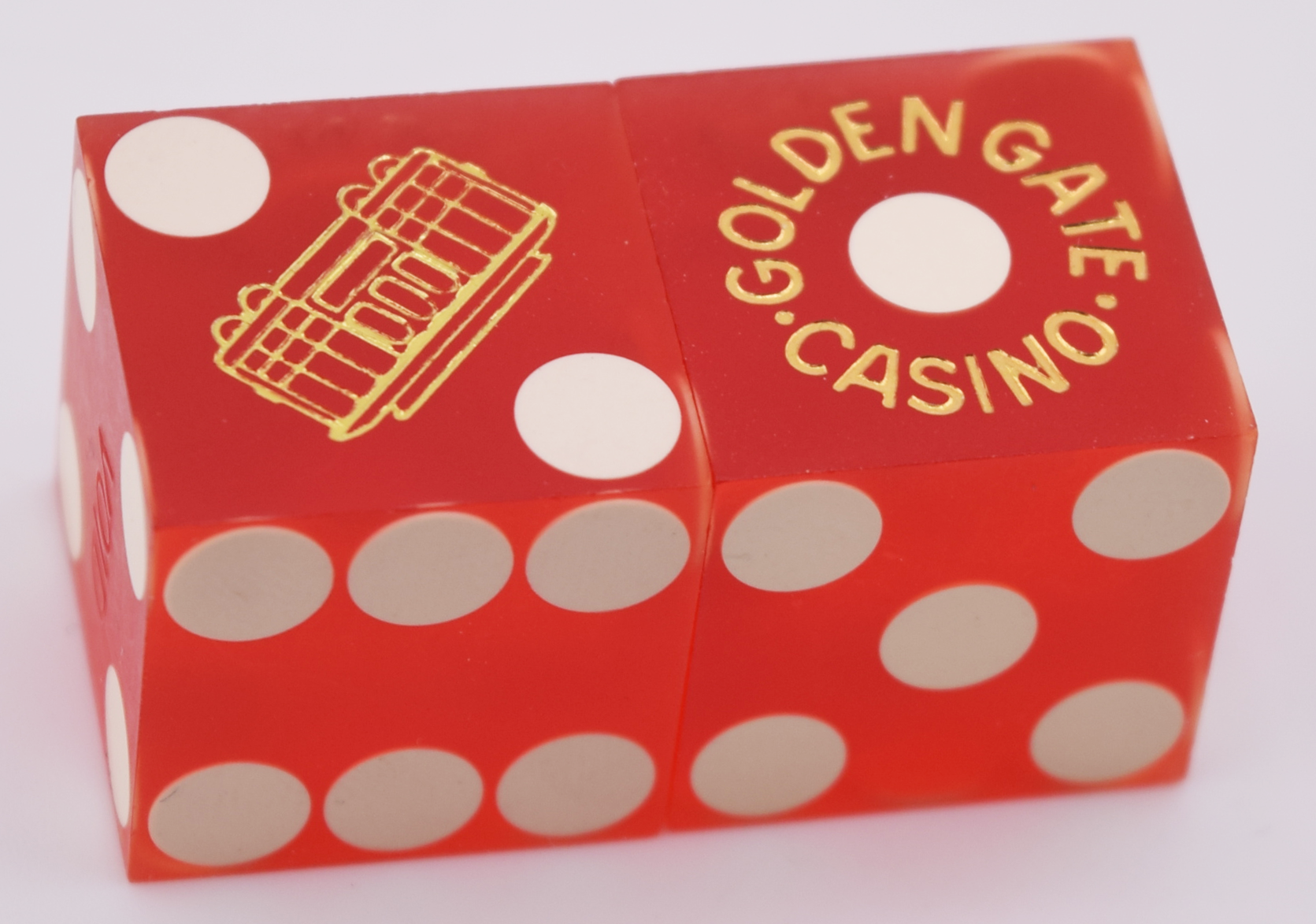 Golden Gate Las Vegas Casino Pair of Dice 1980s