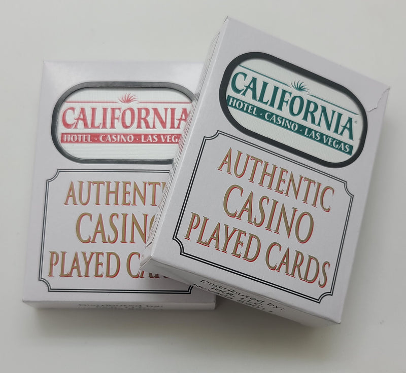 California Casino Used Playing Card Las Vegas Nevada