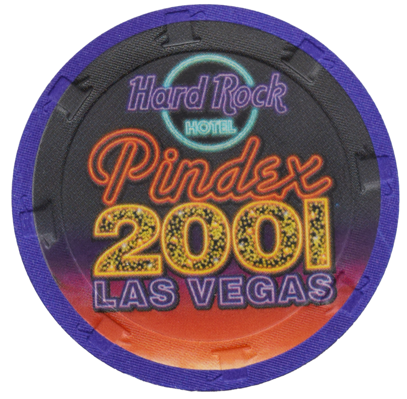 Hard Rock Hotel Pindex 2001 NCV Chip Las Vegas Nevada Purple