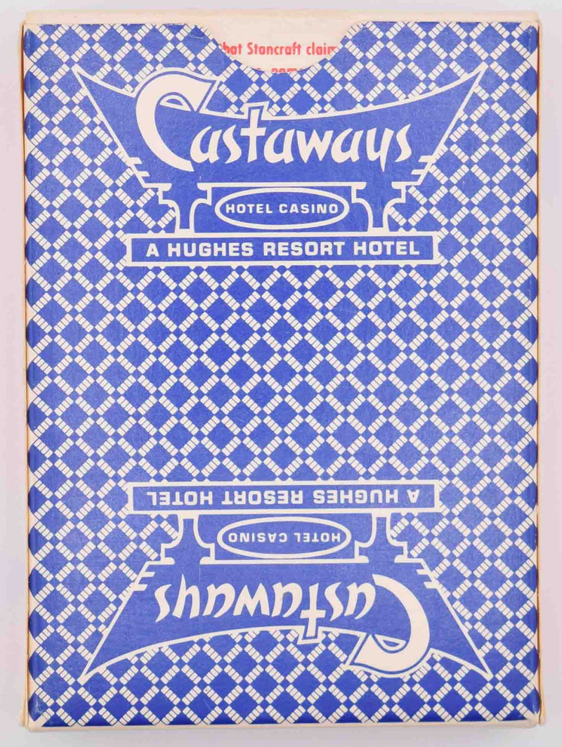 Castaways Casino A Hughes Hotel Used Blue Deck of Playing Cards