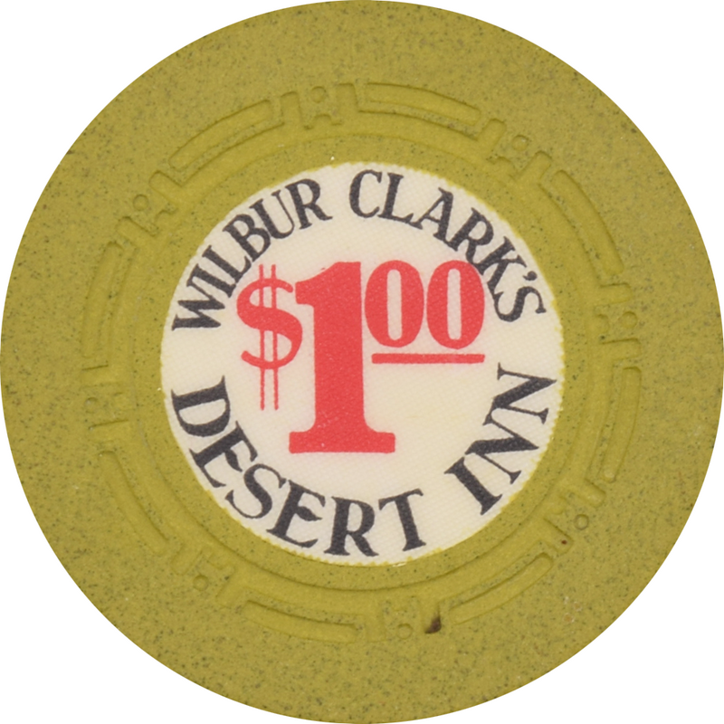 Desert Inn Wilbur Clark's Casino Las Vegas Nevada $1 Chip 1964