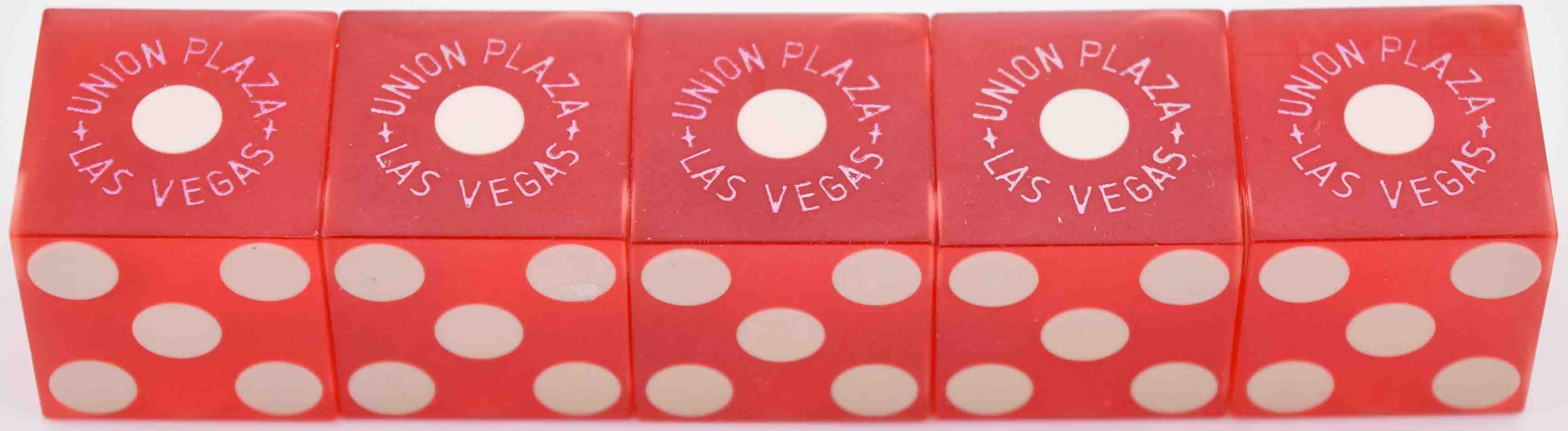 Union Plaza Casino Las Vegas Nevada Red Stick of Dice