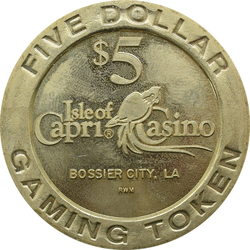 Isle of Capri Casino Bossier City Louisiana $5 Token