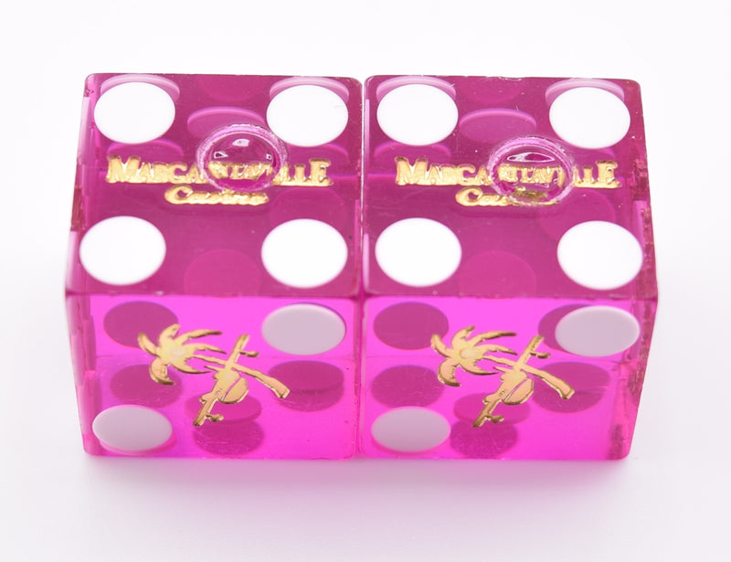 Margaritaville Las Vegas Nevada Purple Dice Matching Pair