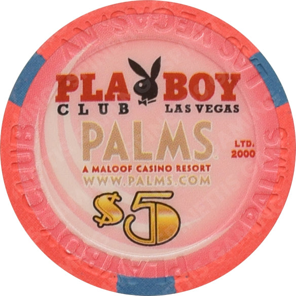 Playboy Palms Casino Las Vegas Nevada $5 Anna Nicole Smith (Two Hands) Chip 2007