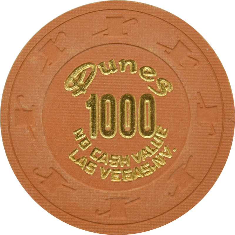 Dunes Casino Las Vegas Nevada $1000 NCV Chip 1980s