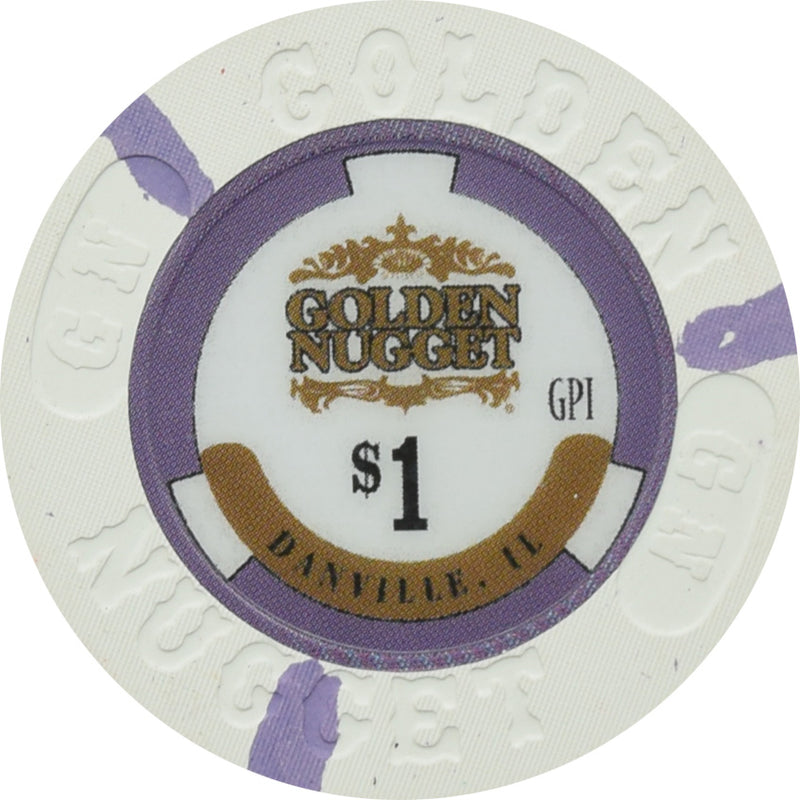 Golden Nugget Casino Danville Illinois $1 Chip