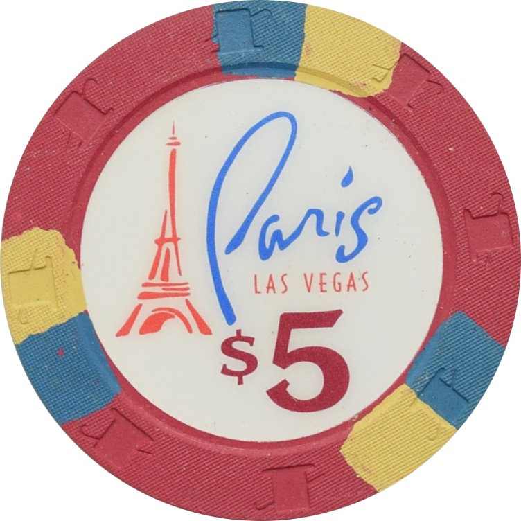 Paris Casino Las Vegas Nevada $5 Chip 1999
