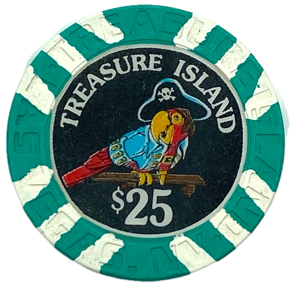 Treasure Island Casino Las Vegas NV $25 Chip 1993