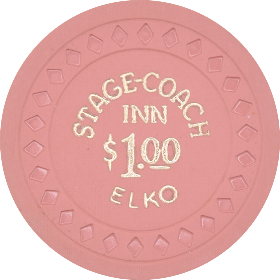 Stage-Coach Inn Casino Elko Nevada $1 Chip Chip 1955