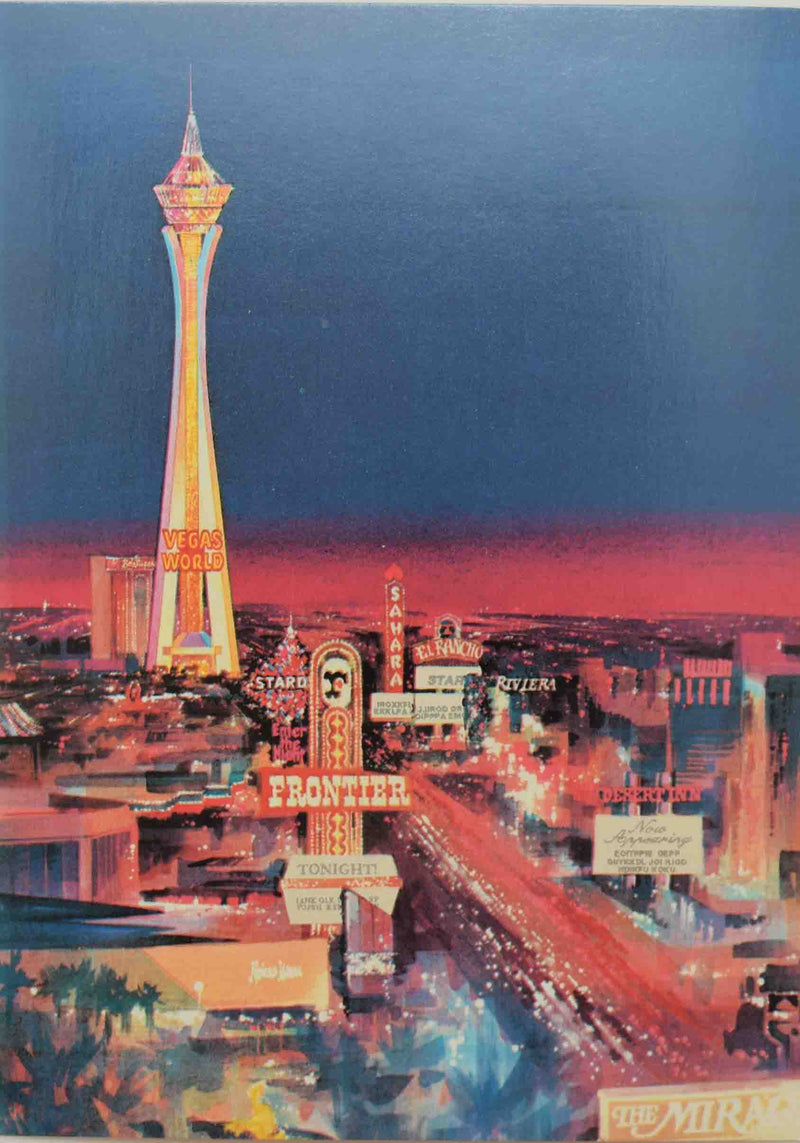 Vegas World Casino Set of 8 Different Postcards