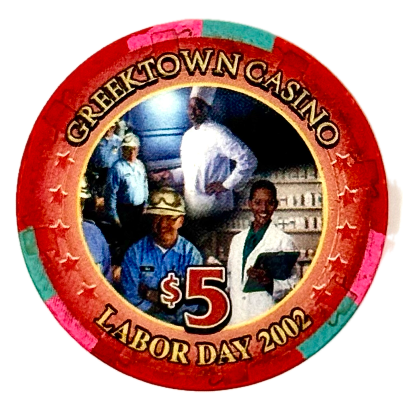 Greektown Casino Detroit MI $5 Labor Day Chip 2002