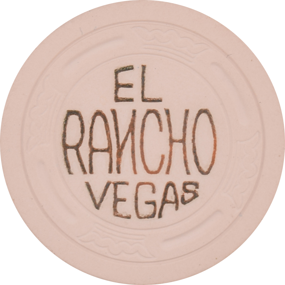 El Rancho Hotel Vegas Casino Las Vegas Nevada $25 WC Chip 1945